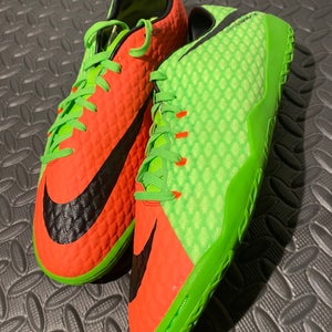 Nike HypervenomX Phelon III IC Indoor Soccer shoes size 11 Green