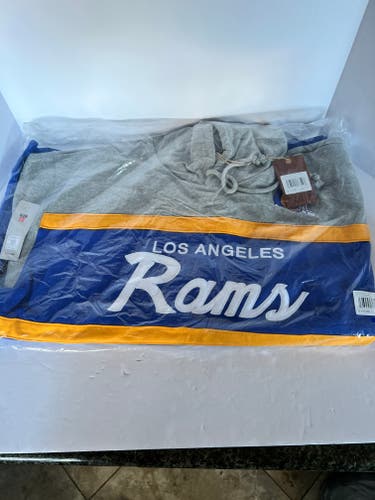 NWT Men's Los angeles Rams Mitchell & Ness Head Coach Pullover Hoodie