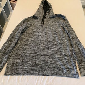 New Tek Gear Grey Pullover Hooded Long Sleeve Shirt Mens Xl Box T