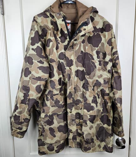 Vtg Columbia Duck Camo Men's Size: L Hunting Jacket Coat Parka Uninsulated