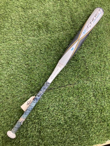 (Cracked) Gray Used 2020 Easton Ghost Bat (-10) Composite 22 oz 32"