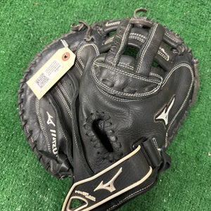 Used Kid Pitch (9YO-13YO) Mizuno Pro select Right Hand Throw Catcher's Softball Glove 32.5"