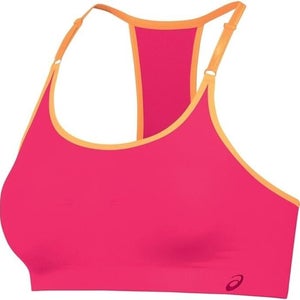ASICS Adult Womens ASX Seamless WU2786 Size XS/S Pink Orange Sports Bra NWT