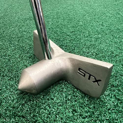 STX Long Center Shafted RH Putter Split Grip Men's Right Hand Steel Shaft 43.5"