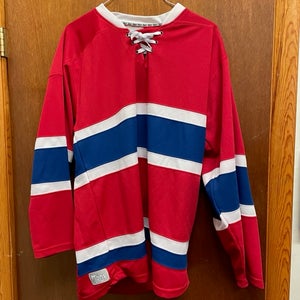 Red New Medium Men's Jersey Montreal Pattern