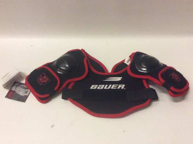 Used Bauer Lindros 88 Ylg Hockey Shoulder Pads
