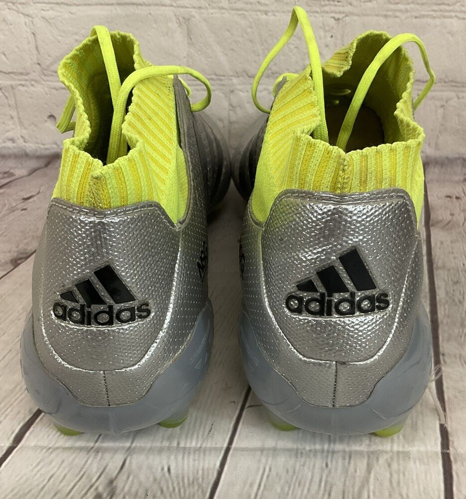 Adidas ACE Primeknit FG Soccer Cleats Silver Black Sonic