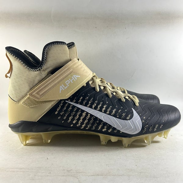 NEW Nike Alpha Menace Pro Mid 2 Men’s Football Cleats Gold Size 13 BV3945-700