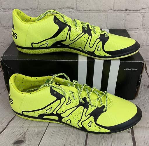 Adidas X 15.3 IN Men's Indoor Soccer Shoes Colors Solar Yellow Core Black US 10