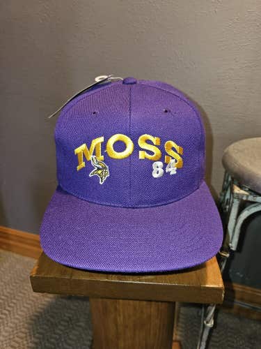 NEW Vintage Minnesota Vikings NFL Randy Moss 84 Sports Promo Hat Vtg Snapback