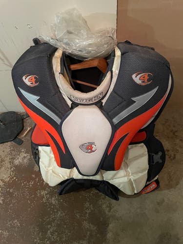 Used Large Vaughn V4 7600 Goalie Chest Protector