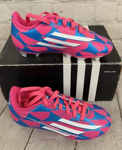 Adidas F5 FG J Youth Soccer Cleats Solar Pink Core White Solar Blue US Size 11K