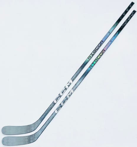 2 Pack Custom Silver CCM Ribcore Trigger 8 Pro Hockey Sticks-RH-85 flex-P88-Grip W/ Bubble Texture