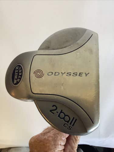 Odyssey White Steel 2-Ball CS Center Shaft Putter 35” Inches