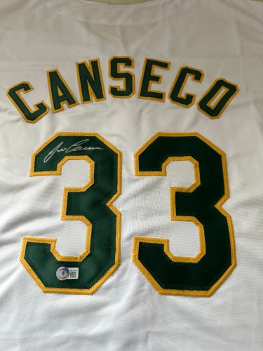 Jose Canseco Oakland Athletics Autographed Auto Jersey (BAS) Ready To Ship