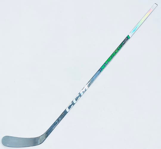 Like New Custom Green CCM Jetspeed FT6 Pro Hockey Stick-RH-80 Flex-P90-Gloss Finish