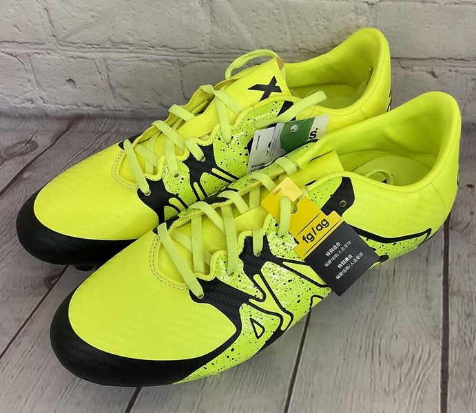Adidas B26997 X 15.3 FG/AG J Boy's Soccer Cleats Solar Yellow Core Black US 3.5