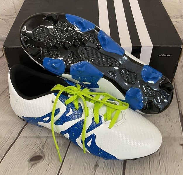 Adidas S74638 X 15.3 FG/AG J Boy's Soccer Cleats White Black Solar Slime US 2.5