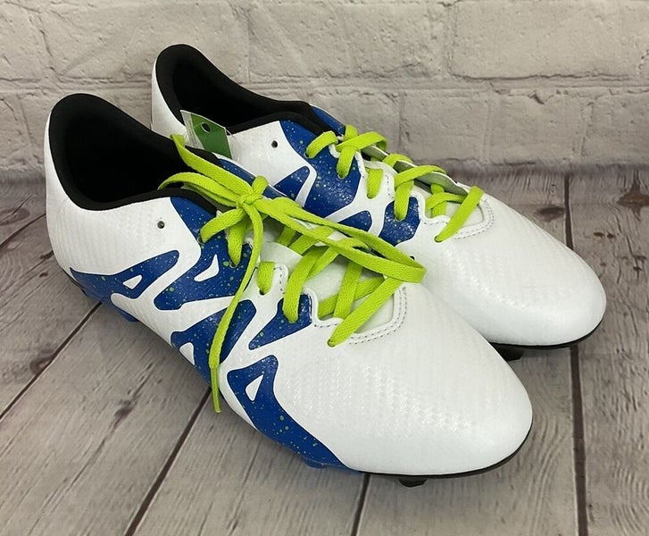 Adidas S74638 X 15.3 FG/AG J Boy's Soccer Cleats White Black Solar Slime US 2.5