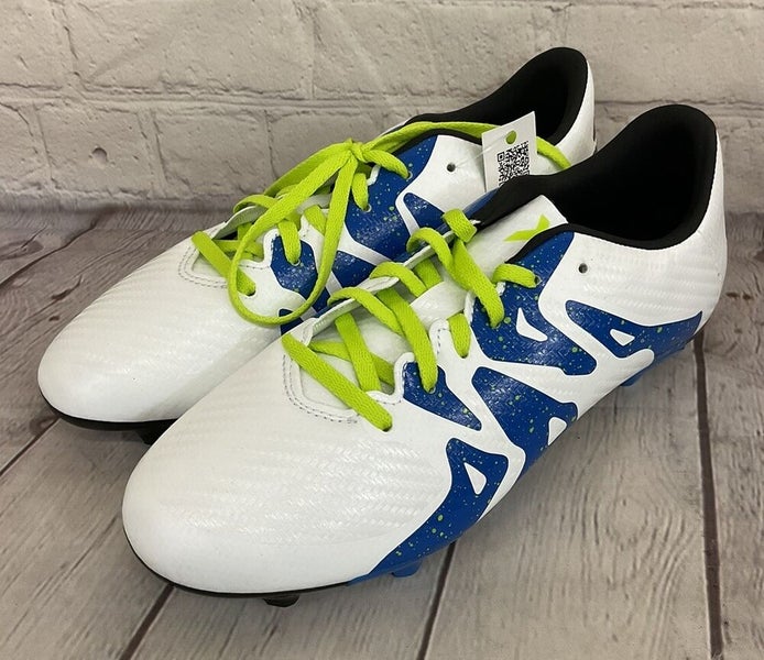 Adidas S74638 X 15.3 FG/AG J Boy's Soccer Cleats White Black Solar Slime US 2.5