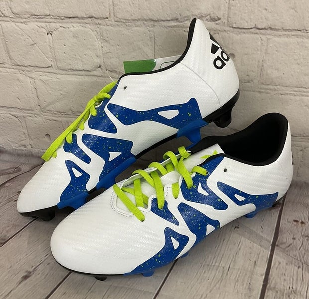 Adidas S74638 X 15.3 FG/AG J Boy's Soccer Cleats White Black Solar Slime US 2.5