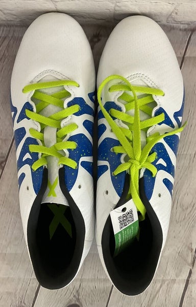 Adidas S74638 X 15.3 FG/AG J Boy's Soccer Cleats White Black Solar Slime US 2.5