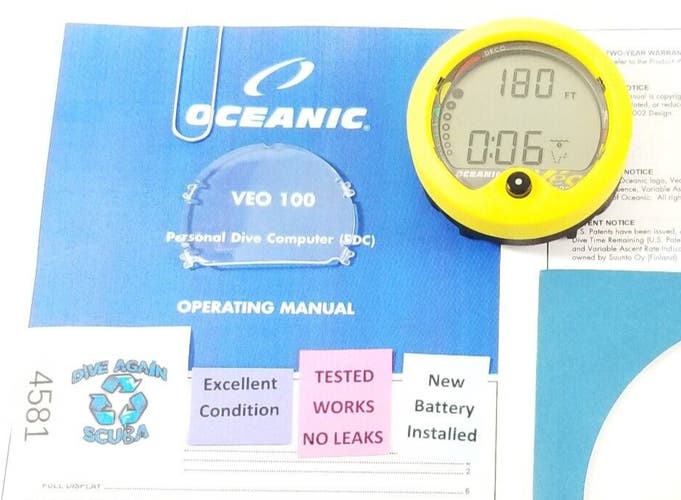 Oceanic Veo 100 Scuba Dive Computer Puck Module Diving Veo100  Diving     #4581