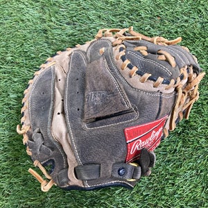 Brown Used Rawlings Renegade Right Hand Throw Catcher's Baseball Glove 31.5"
