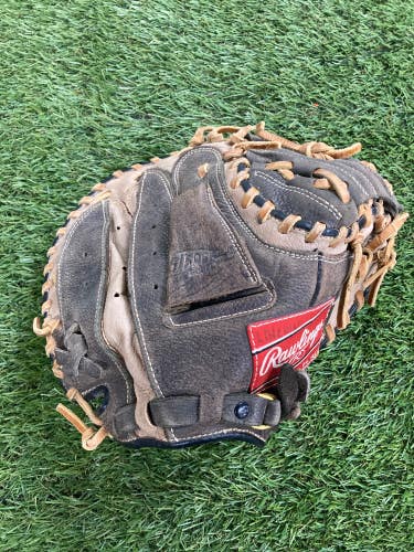 Brown Used Rawlings Renegade Right Hand Throw Catcher's Baseball Glove 31.5"