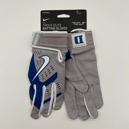 Duke Team Issued Nike Trout Elite Batting Gloves Men's Size Large
