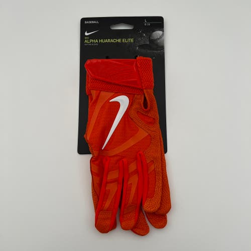 (Size Large) Nike Alpha Huarache Elite Blue Batting Gloves