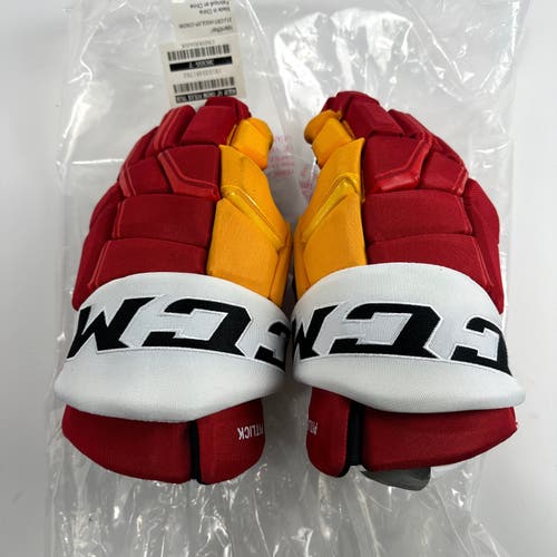 Brand New CCM HGQLXP Calgary Flames 14" Gloves - Tyler Pitlick