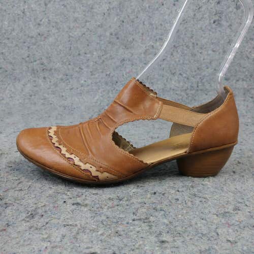 Rieker Mirjam Anti Stress Sandal Womens 41 EU Comfort Shoes Mary Jane Brown