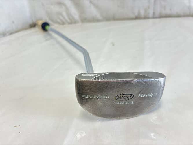 Used Yes C-groove Marilyn Golf Putter Lh 35.5" W Superstroke Fatso 5.0 Grip