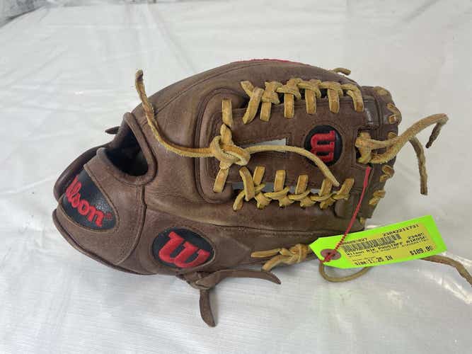 Used Wilson A1k Pro Staff A1kosa41788 11 1 4" Leather Junior Baseball Fielders Glove