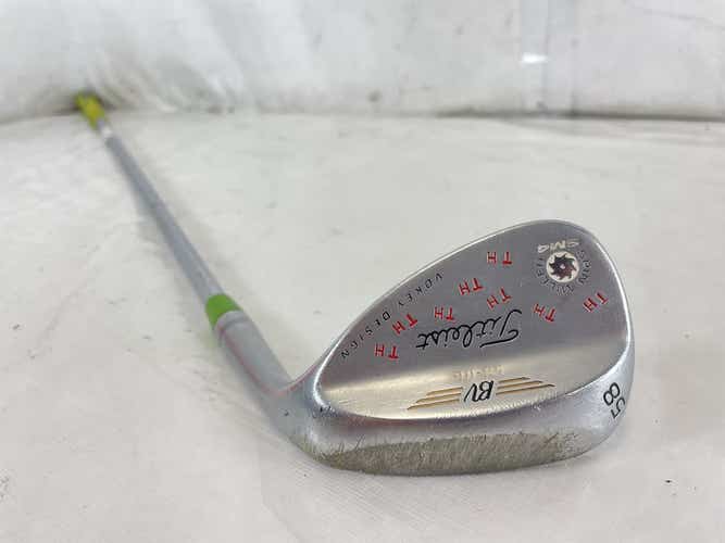 Used Titleist Sm4 Bv 58-06 58 Degree Regular Flex Steel Shaft Golf Wedge 35.5"