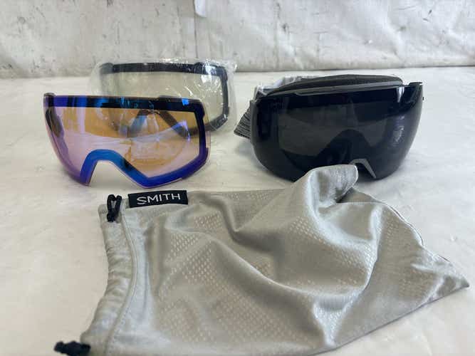 Used Smith I O Mag Chromapop Ski Goggles W 2 Extra Lenses - Excellent