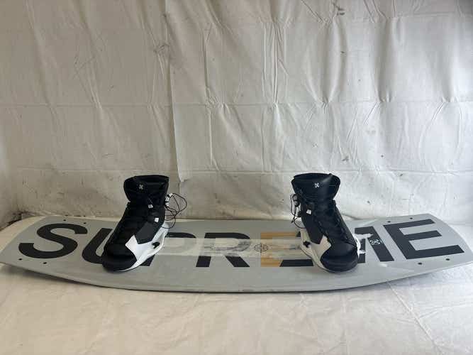 Used Ronix Supreme 145 Cm Wakeboard W District Boots Mens 10.5-14.5 - Near New