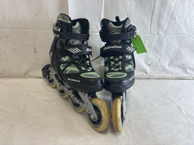 Used Rollerblade Macroblade 90w Womens Size 7 Inline Skates - Needs Replacement Brake