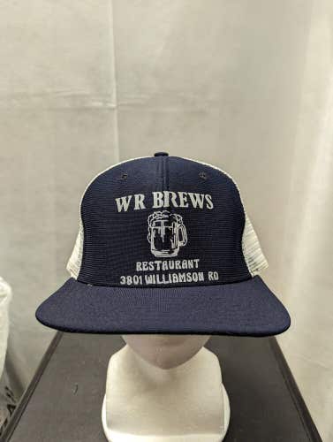 Vintage WR Brews Restaurant Roanoke, VA New Era Mesh Snapback Hat M/L
