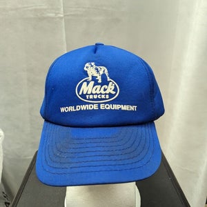 Vintage Mack Trucks Worldwide Equipment All Foam Snapback Hat Kenda M/L