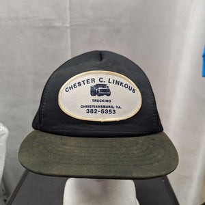 Vintage Chester C. Linkous Trucking Mesh Snapback Patch Hat Yupoong