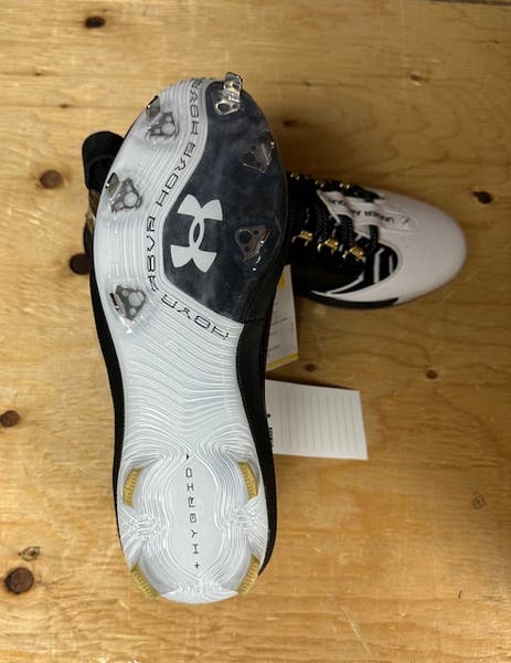 New Under Armour Harper 9 Pro ST Mens 7 Black Baseball Cleats Shoes Sneakers UA Harper 9 RM Men main image 2