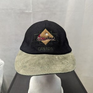 Canada Leather Strapback Hat