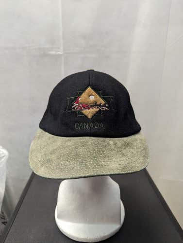 Canada Leather Strapback Hat