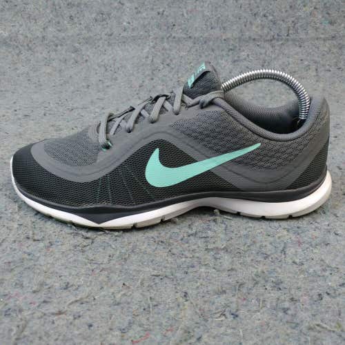 Nike Flex Trainer 6 Womens 9.5 Running Shoes Low Top Gray Sneakers 831217-004