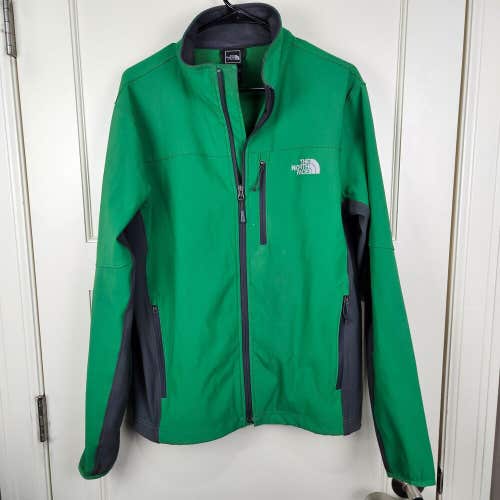 The North Face Apex Pneumatic Jacket Triumph Green Softshell Coat Men's Size: M
