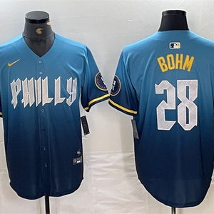 Alec Bohm Blue City Connect Stitched Jersey -All Men Women Youth Size Available