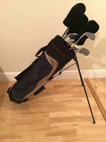 Dunlop EXD Oversize Full Set (D, 3W, 5W, 3-PW-SW, Putter) & Stand Bag