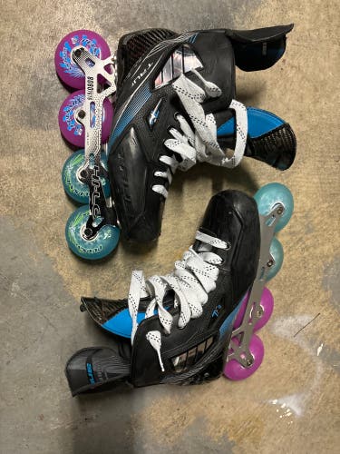Used Junior True Regular Width 7.5 TF9 Hockey Skates